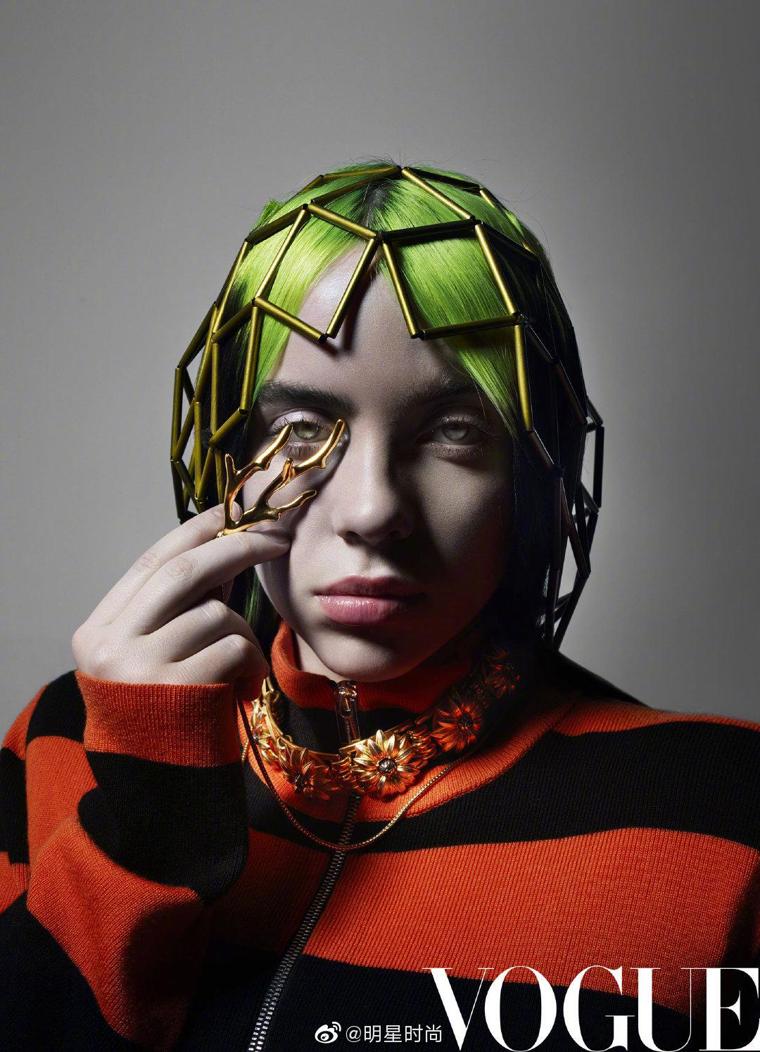 billieeilish登上vogue六月刊封面