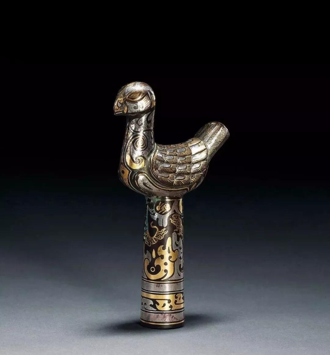 古代老年证? "鸠杖"是在扶手处做成一只斑鸠鸟形状的手杖