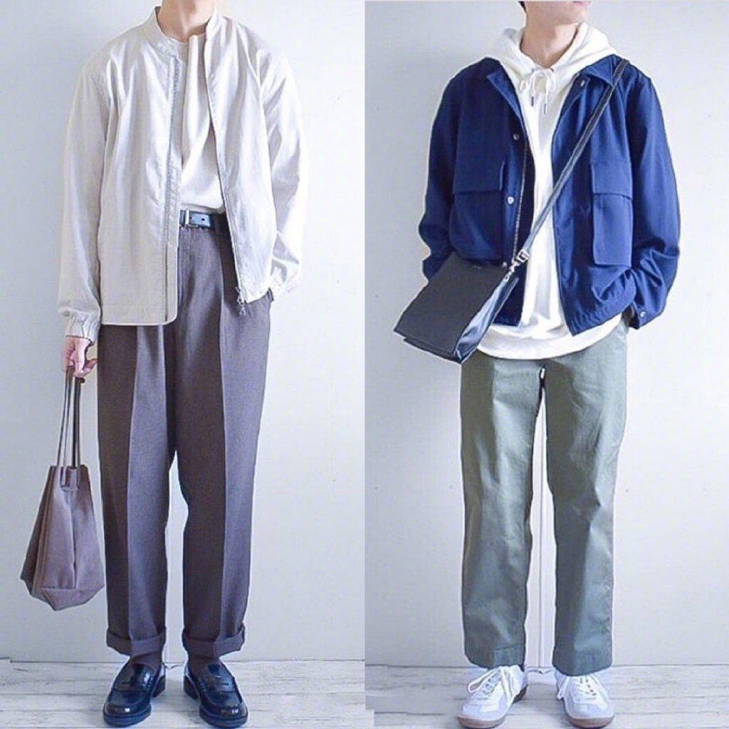 清爽舒适的日式男生穿搭.