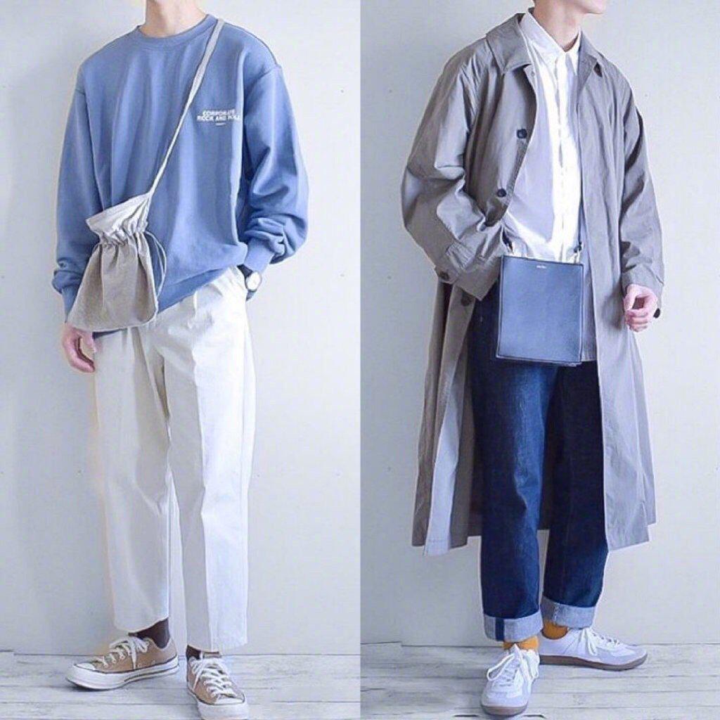 清爽舒适的日式男生穿搭.