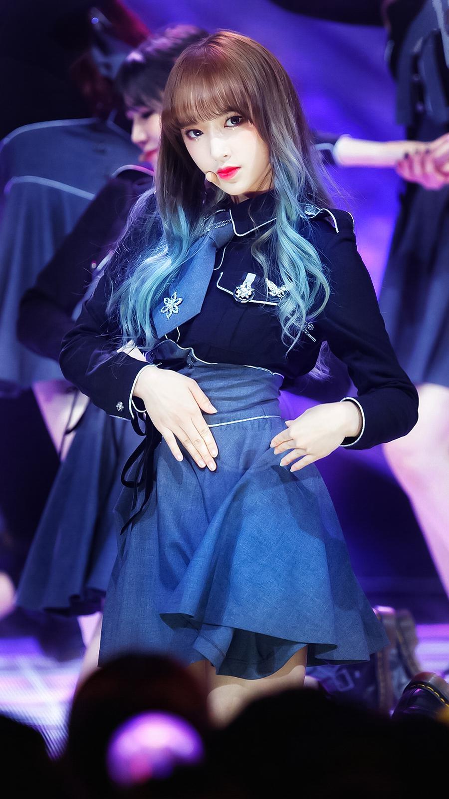 被@宇宙少女_程潇 蓝发种草,夏日清新牛仔蓝