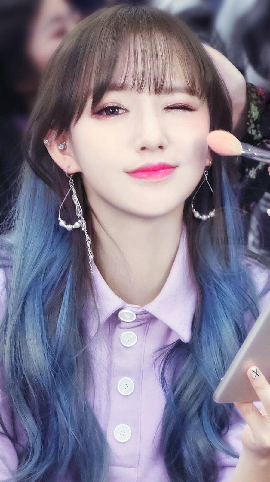 被@宇宙少女_程潇 蓝发种草,夏日清新牛仔蓝