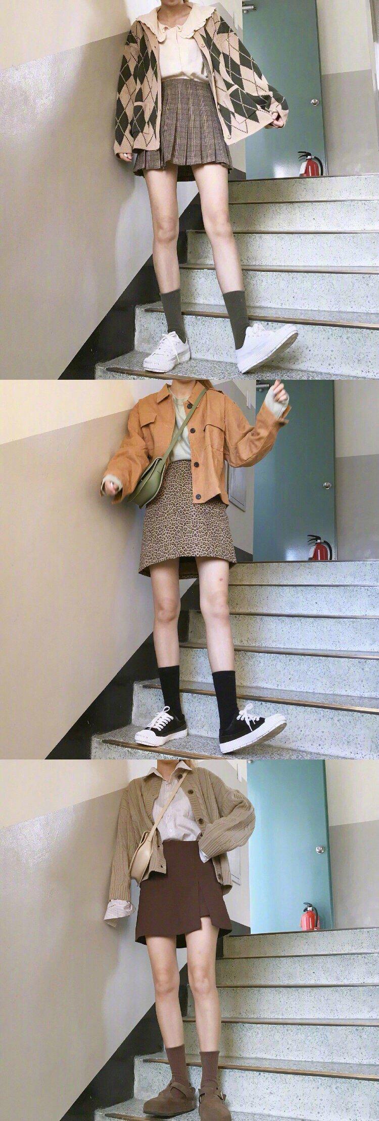 春季俏皮可爱的少女学院风穿搭