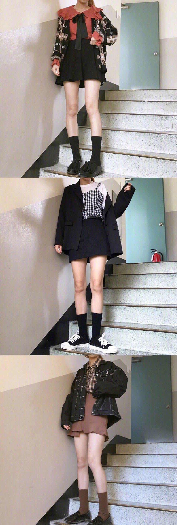 春季俏皮可爱的少女学院风穿搭