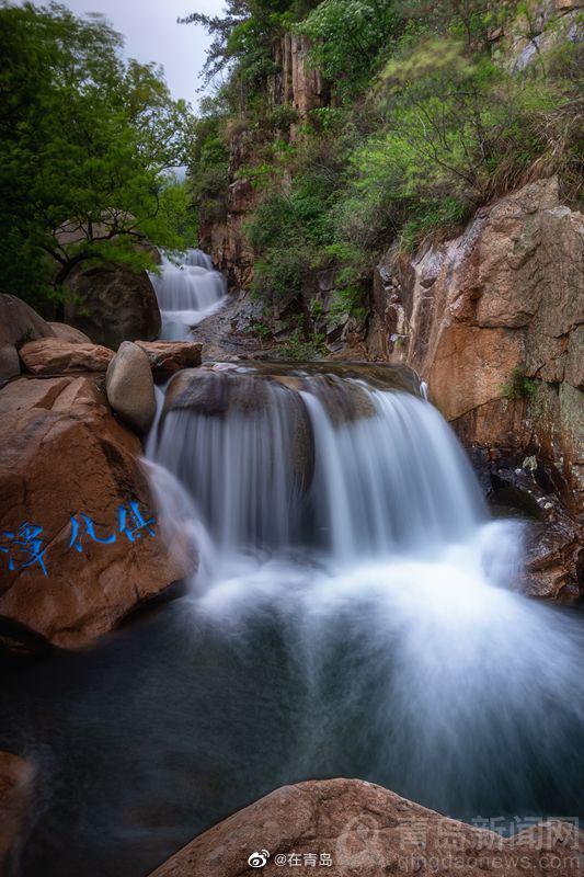 雨水过后九水十八潭流水潺潺美景重现