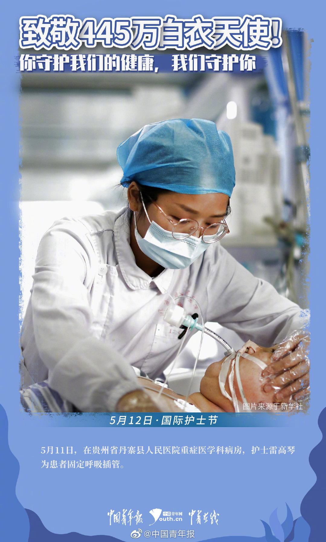 致敬445万白衣天使!你守护我们的健康,我们守护你