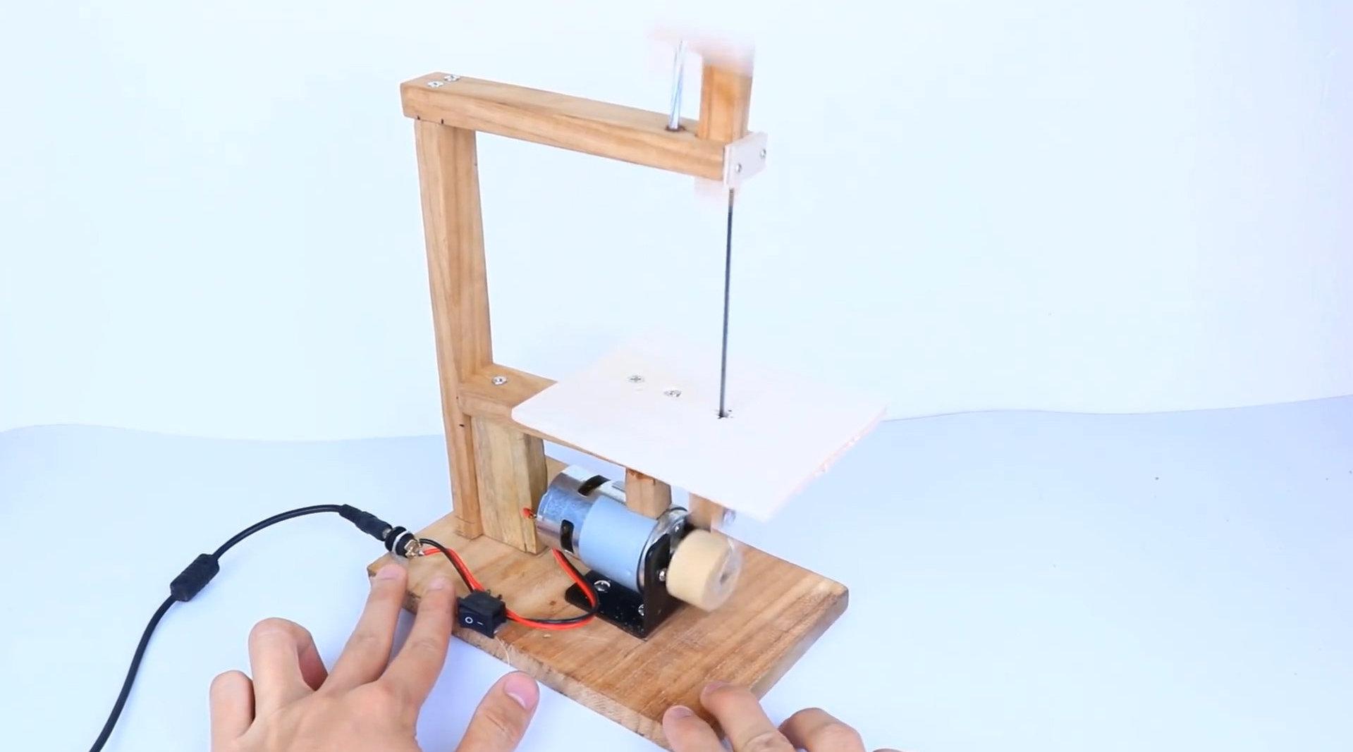 diy利用775电机自作一个迷你台锯