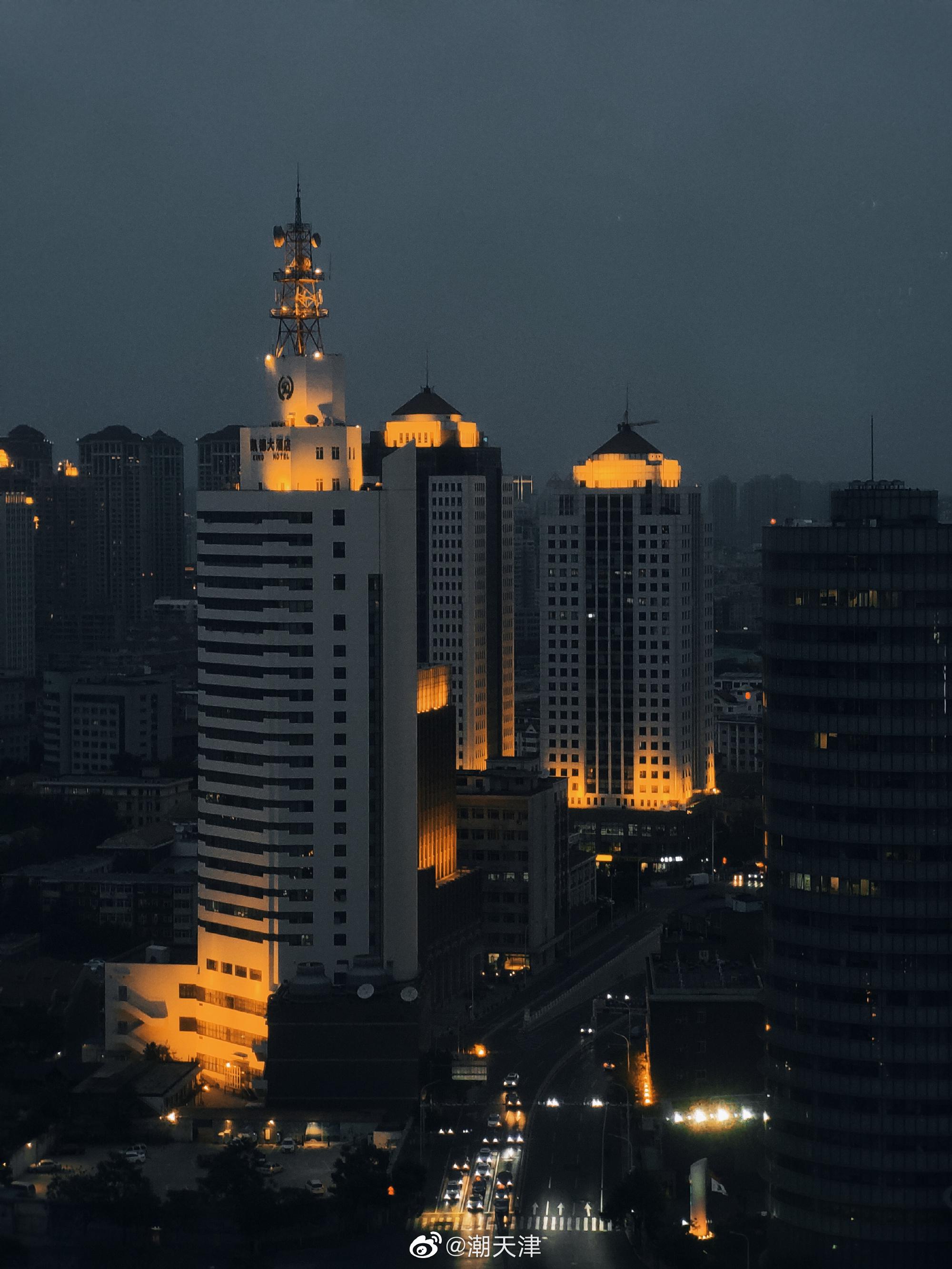 夜幕下的城市|夜幕|复苏|天津_新浪新闻