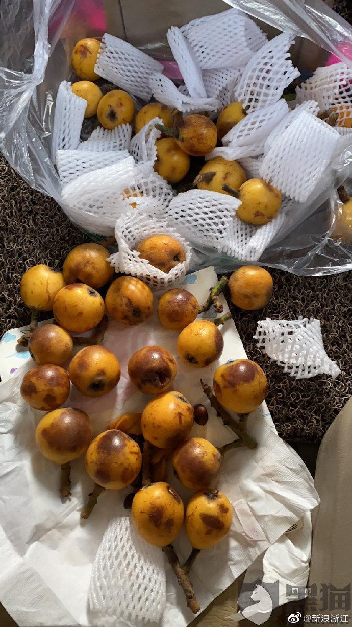 黑猫维权网友投诉京东物流花了50多元寄枇杷烂了一大半