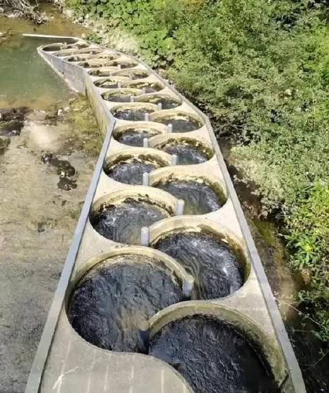 说点你们不知道的,这是大坝上供鱼类洄游产卵的鱼道