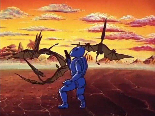 截取自苏俄太空歌剧动画片《吉安星球的吸血鬼》