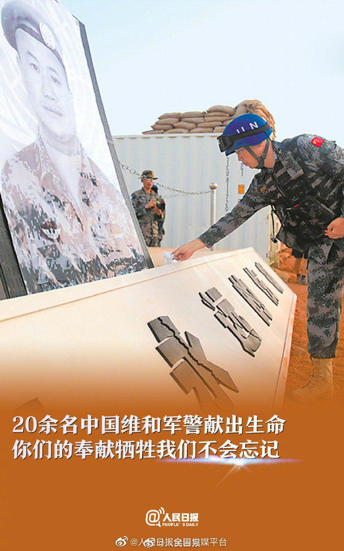 今天,致敬维和英雄