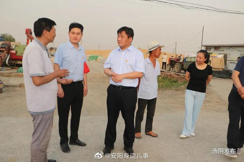 汤阴县委书记宋庆林调研脱贫攻坚和"三夏"生产工作