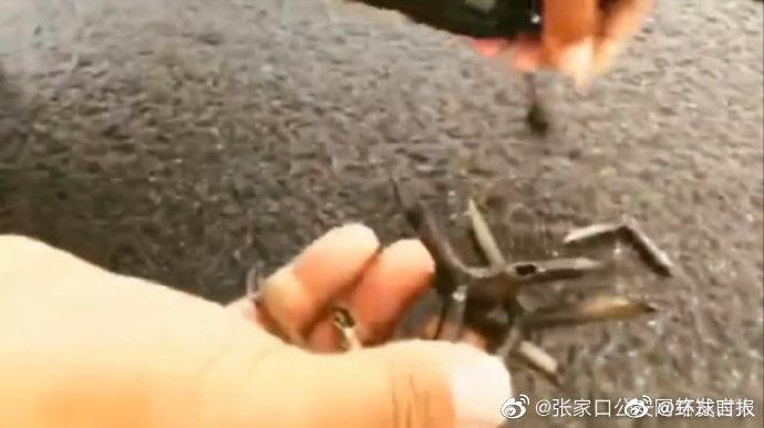 环球时报河北沽源路上撒铁蒺藜？警方回应