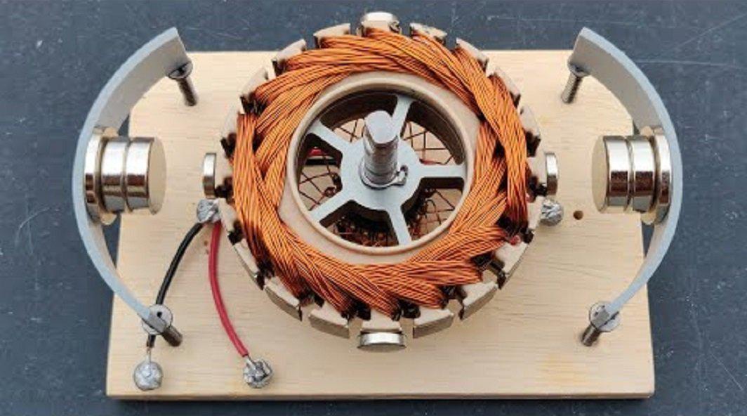 用电动机自制微型发电机,这是什么原理?