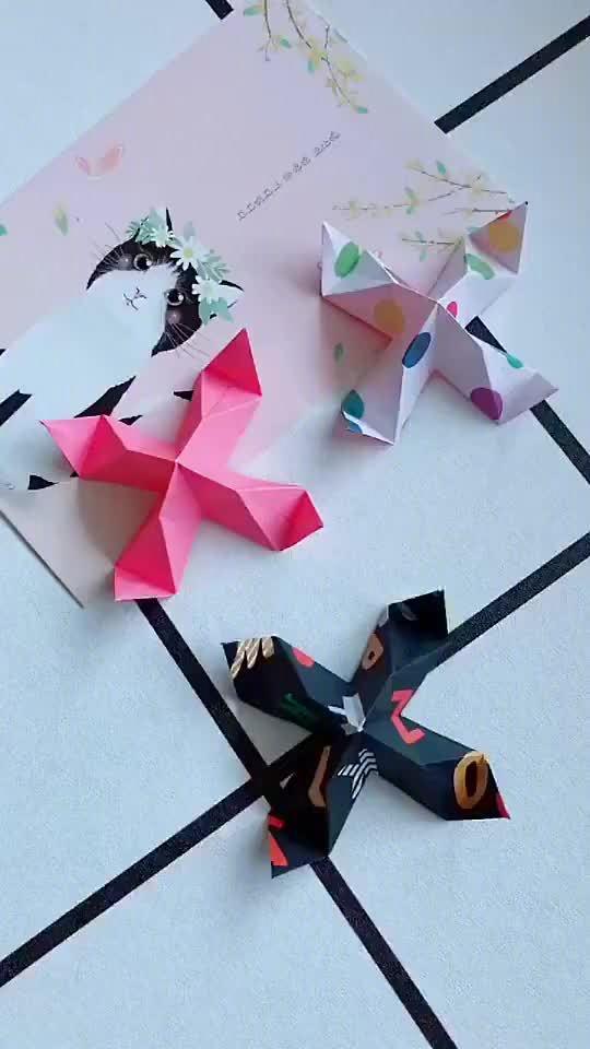 小时候玩过的简单折纸机关小玩具