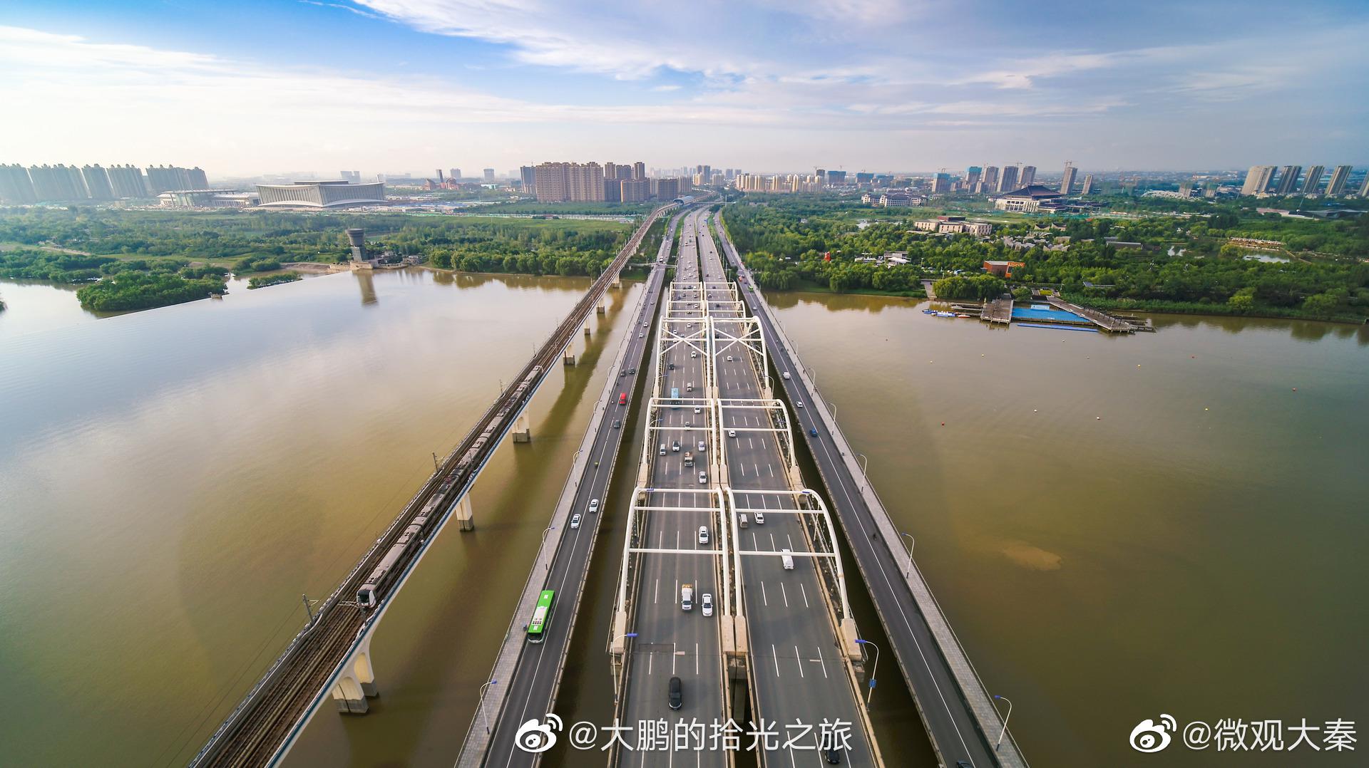 万绪千条拂落晖】#西安# 浐灞 得名于浐河与灞河 自古以来就是赏景