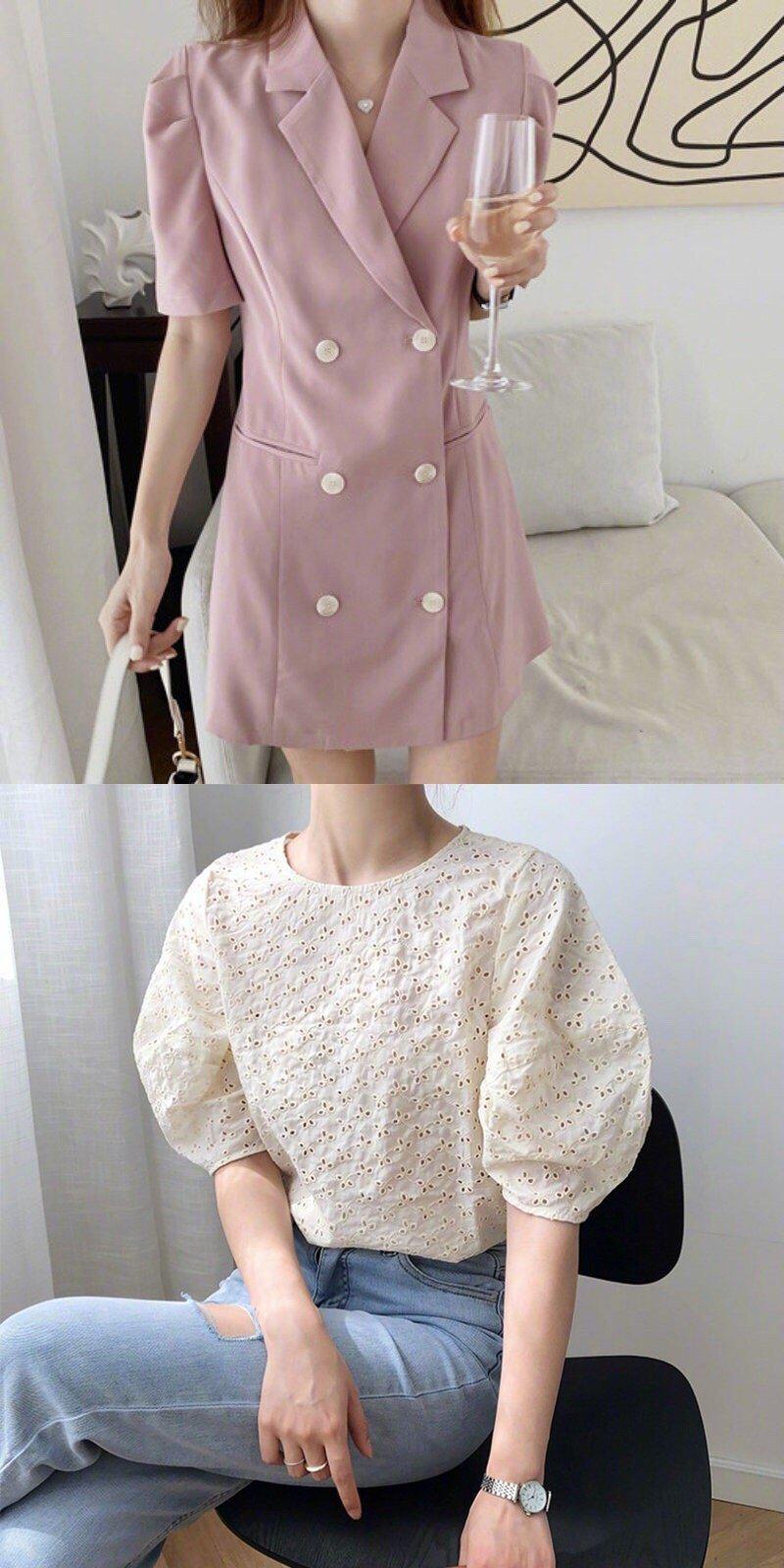 气质温柔的夏日简约风穿搭合集,清新的颜色更显少女气息