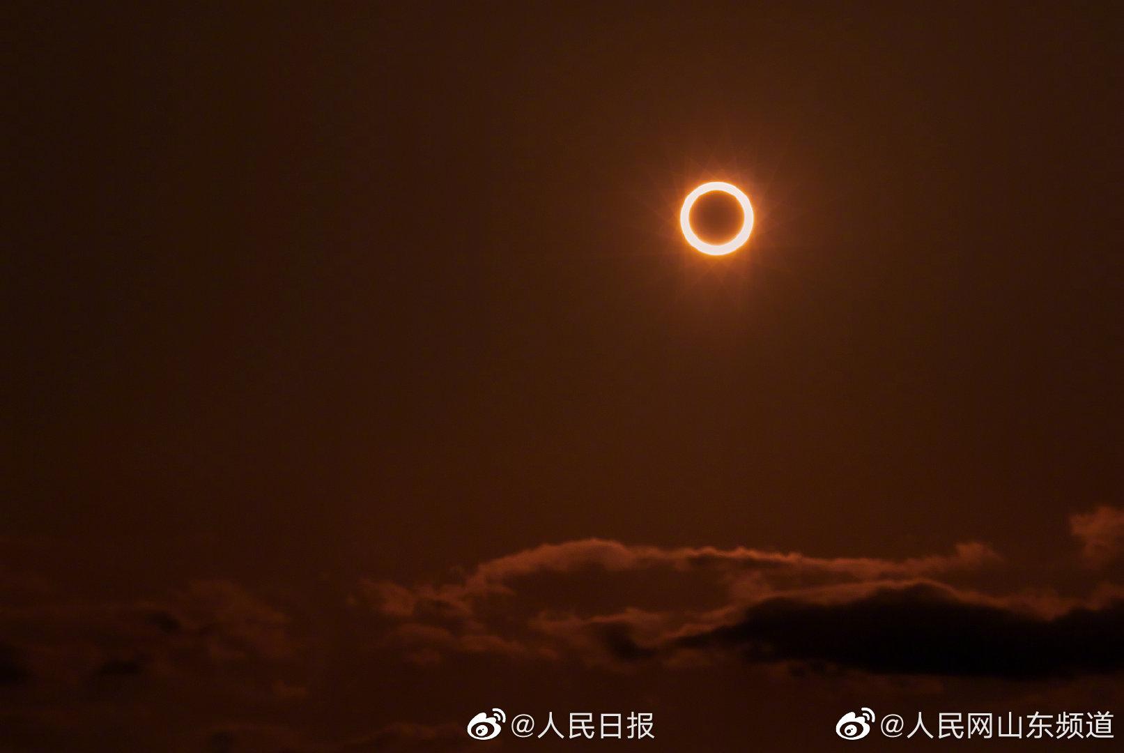 一组图提前感受日环食最美时刻