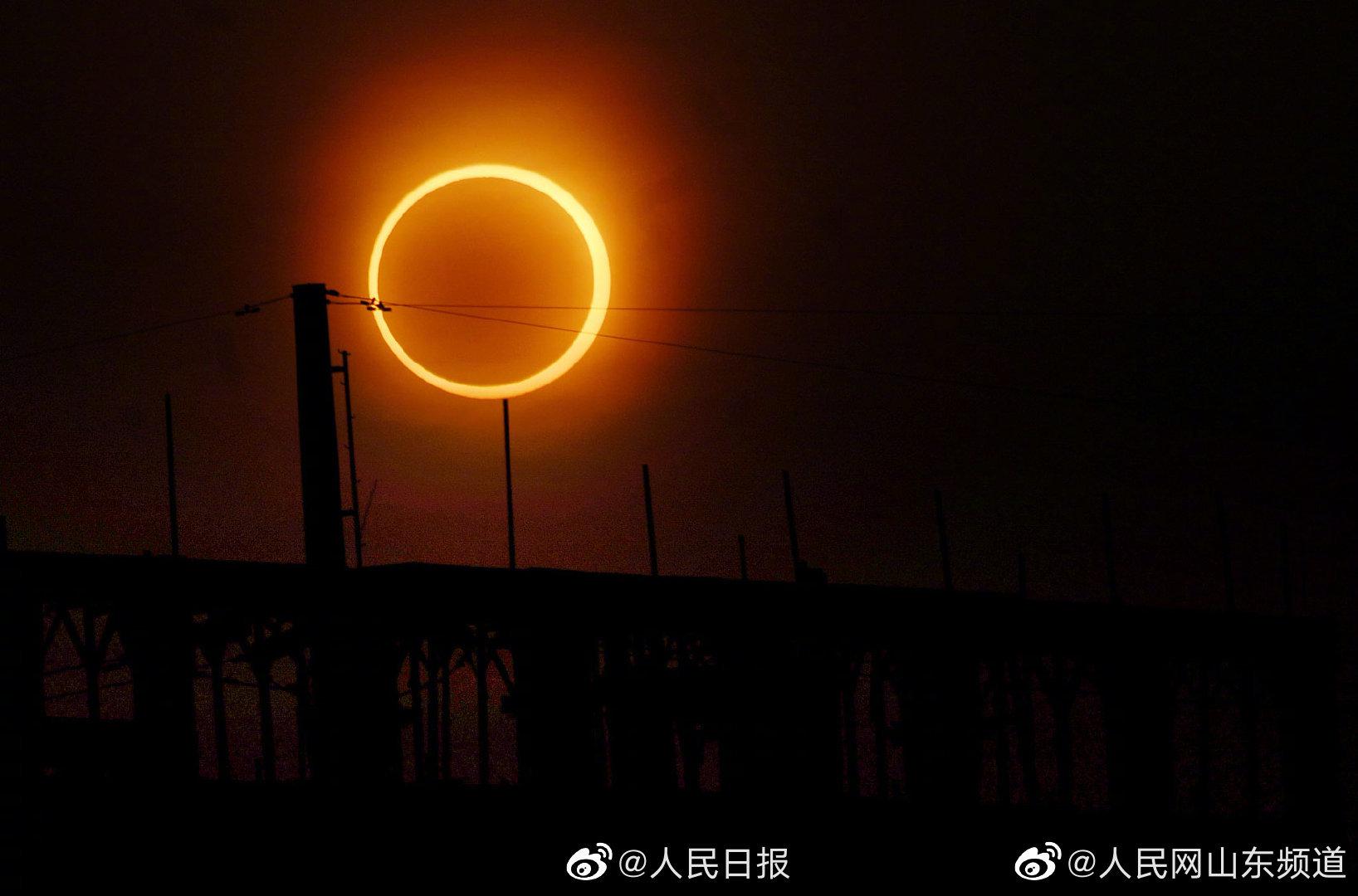 一组图提前感受日环食最美时刻