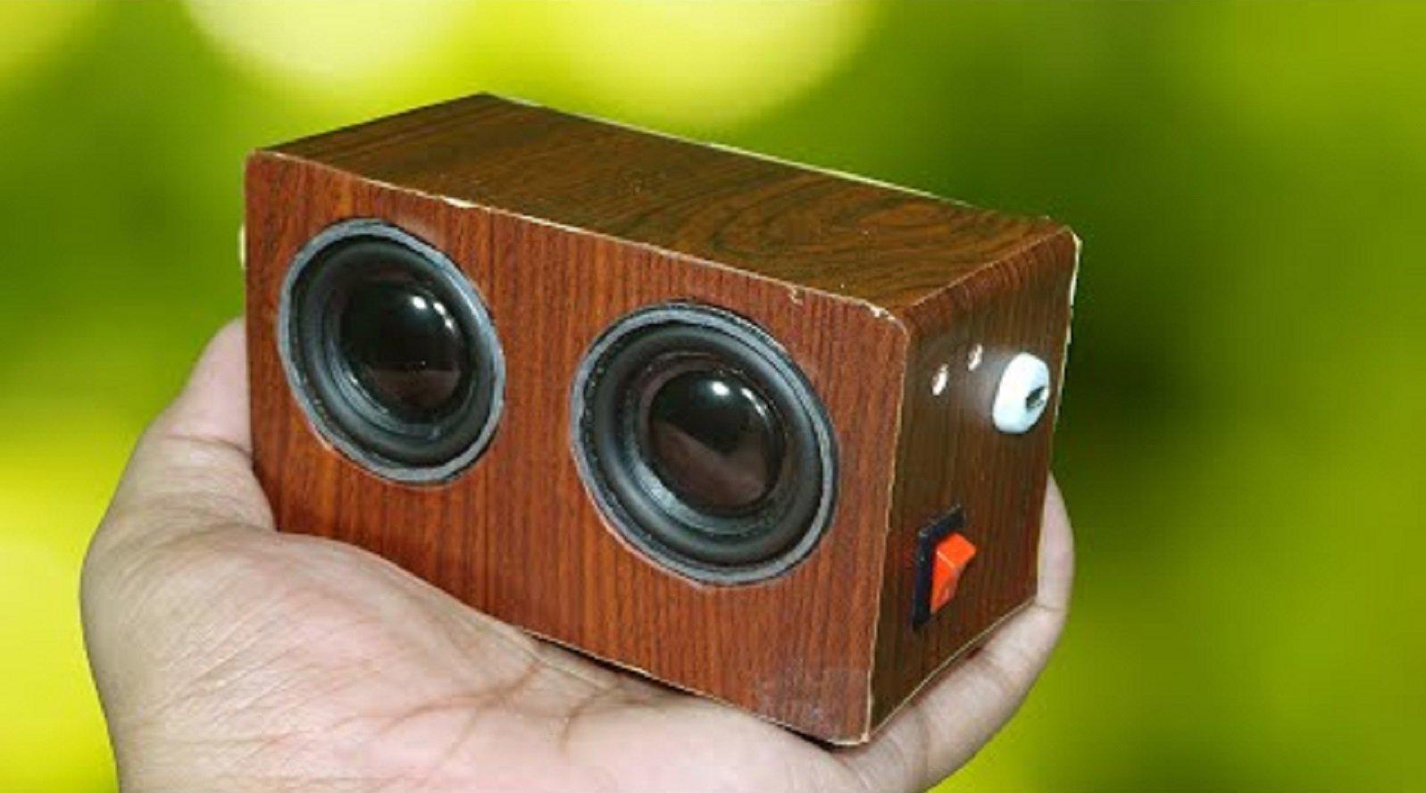 自制迷你蓝牙音箱,外形小巧时尚,以后用手机听歌方便了!