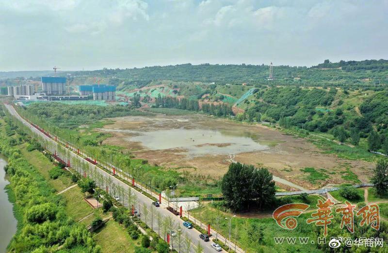 西安雁鸣湖5号湖正恢复蓄水 官方：四至五天可恢