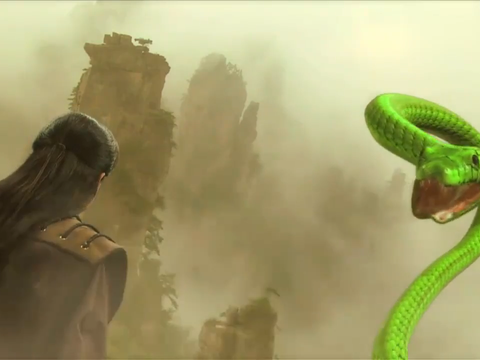 蛇妖怨气太重 钟馗认为它危害人间 没想到观音来保她