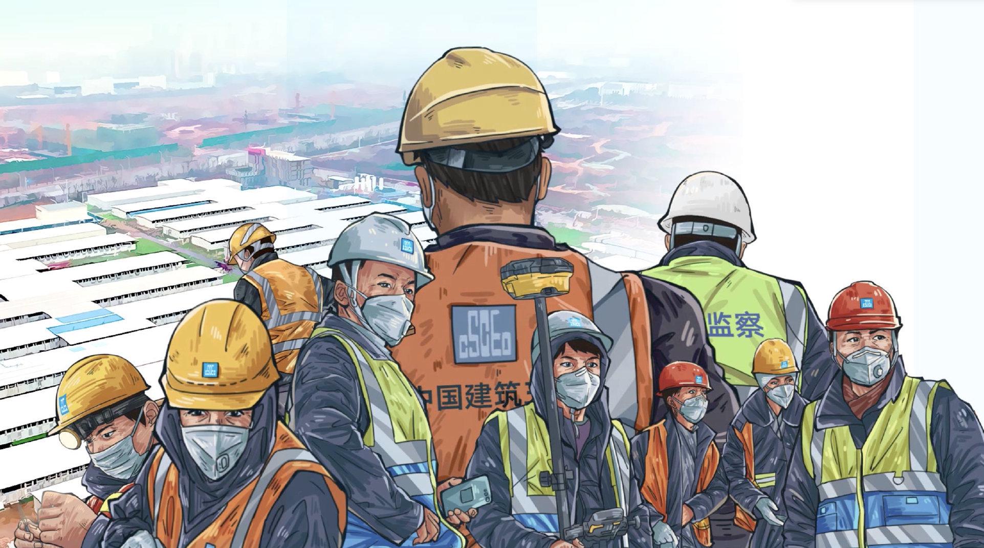 火神山雷神山医院建设手绘长卷视频发布