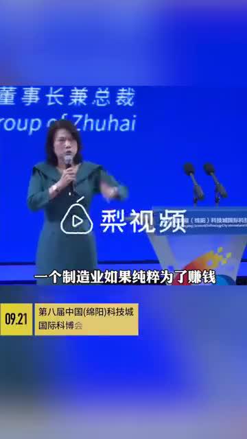 董明珠称只为赚钱的企业目光短浅，优秀企业的生命与国家一体