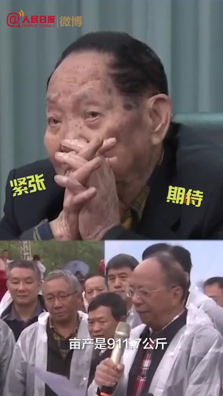 破纪录！袁隆平团队双季稻晚稻亩产911.7公斤，爷爷高兴得像个孩子