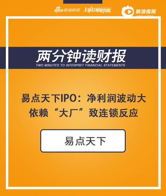 2分钟读财报|易点天下IPO：净利波动大 依赖“大厂”致连锁反应