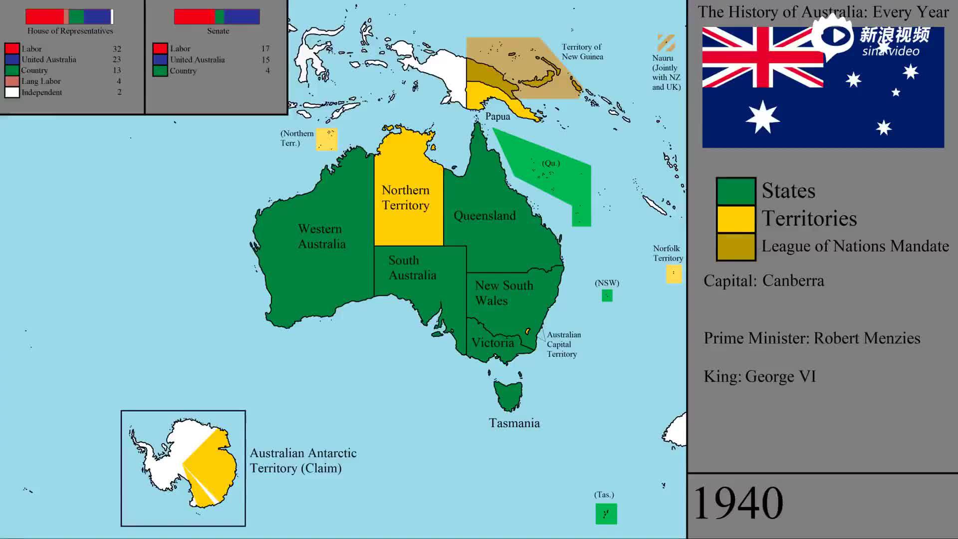 动态地图了解澳大利亚历史与疆域变化
