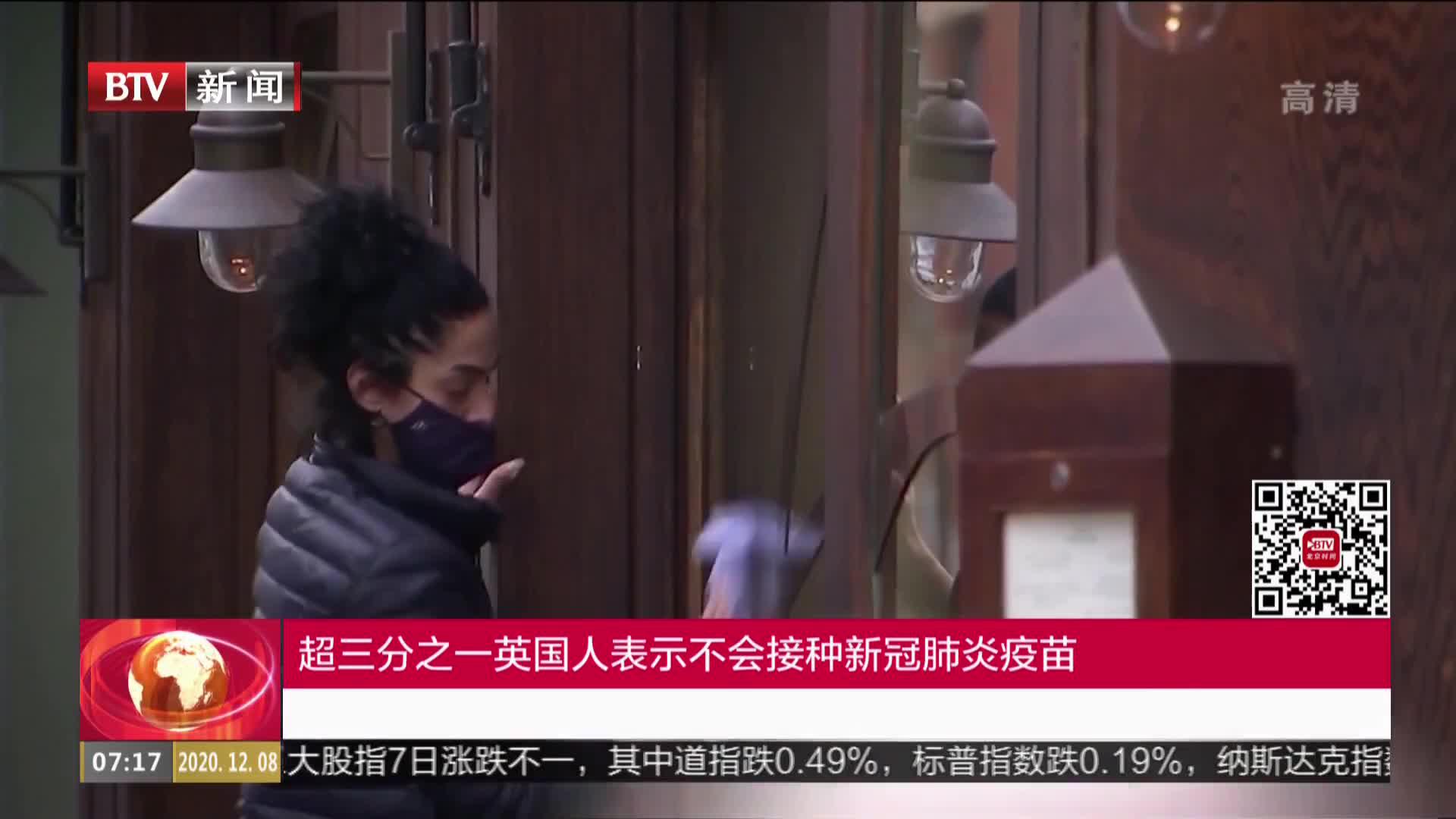 超三分之一英国人表示不会接种新冠肺炎疫苗