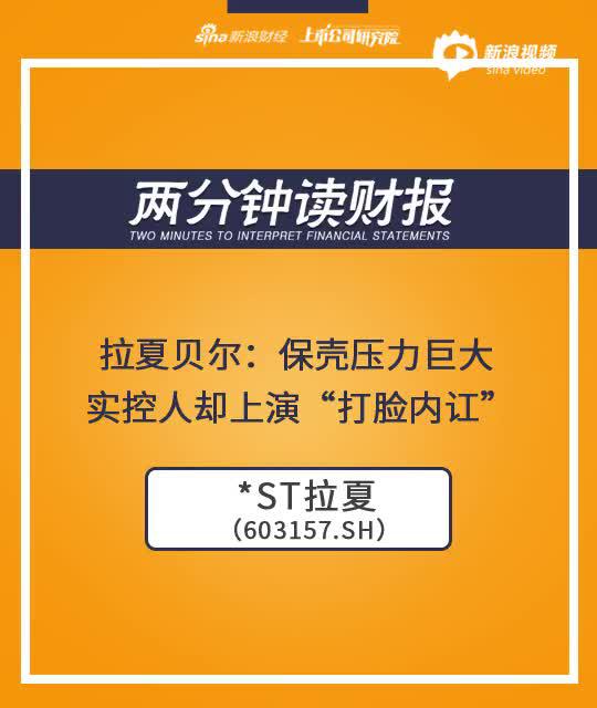 2分钟读财报|保壳压力巨大 拉夏贝尔实控人却上演“打脸内讧”