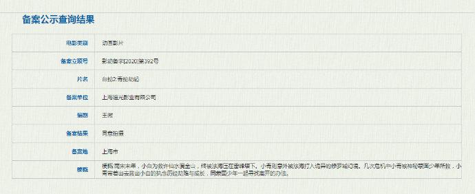 《白蛇2》立项