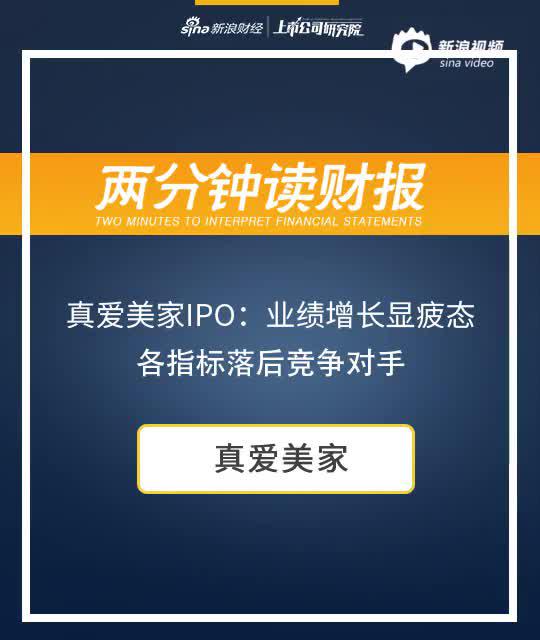 2分钟读财报|真爱美家IPO：各指标落后竞争对手 业绩增长显疲态