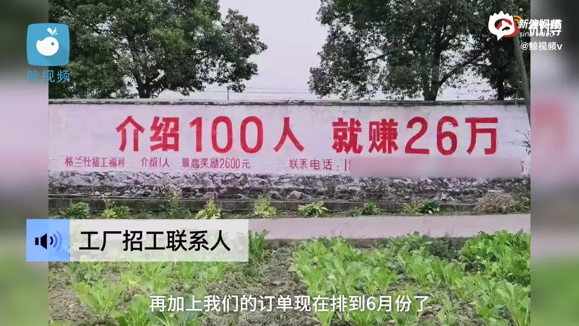 格兰仕一工厂发布招工福利 介绍一人最高奖励2600元