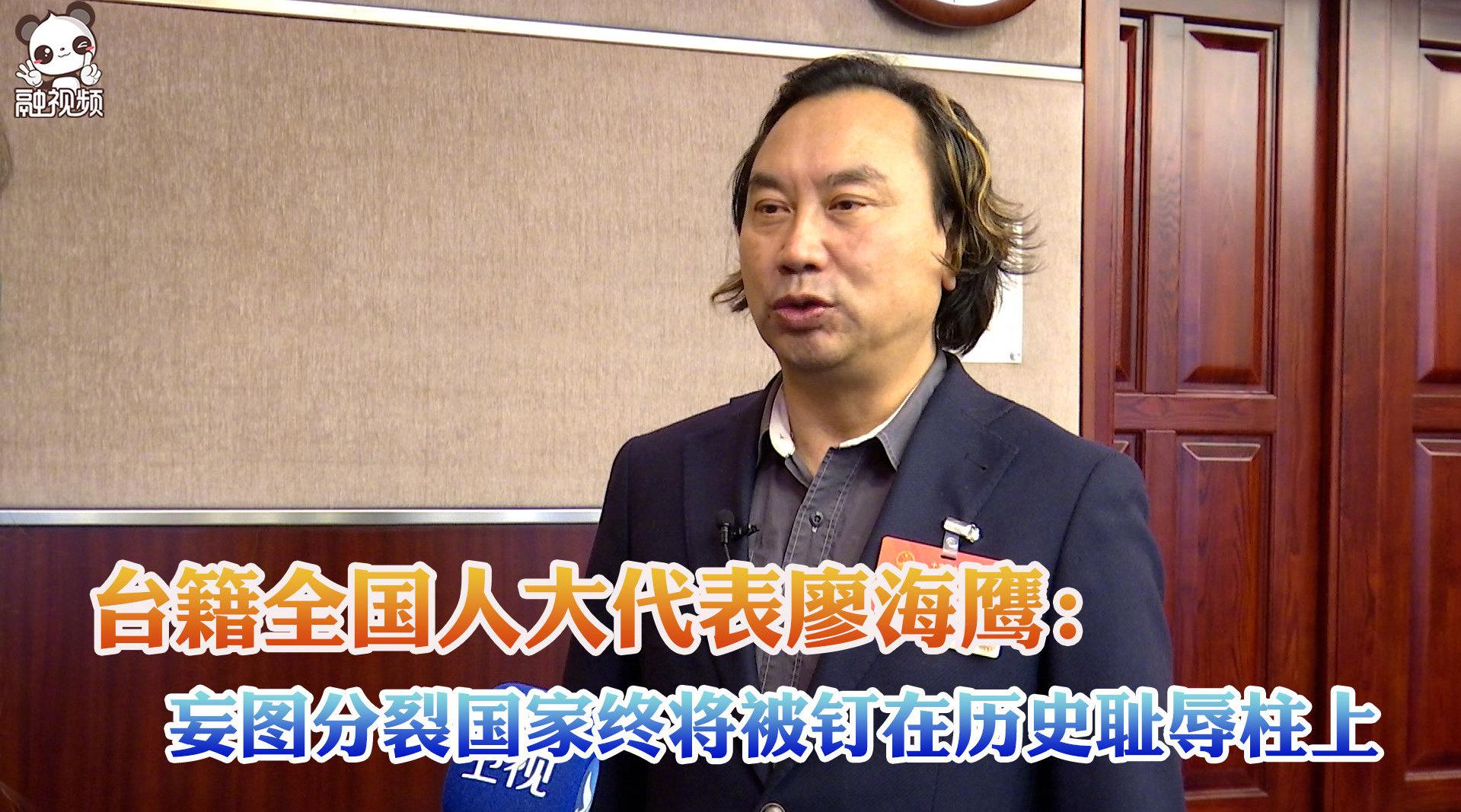 台籍全国人大代表廖海鹰妄图分裂国家终将被钉在历史耻辱柱上