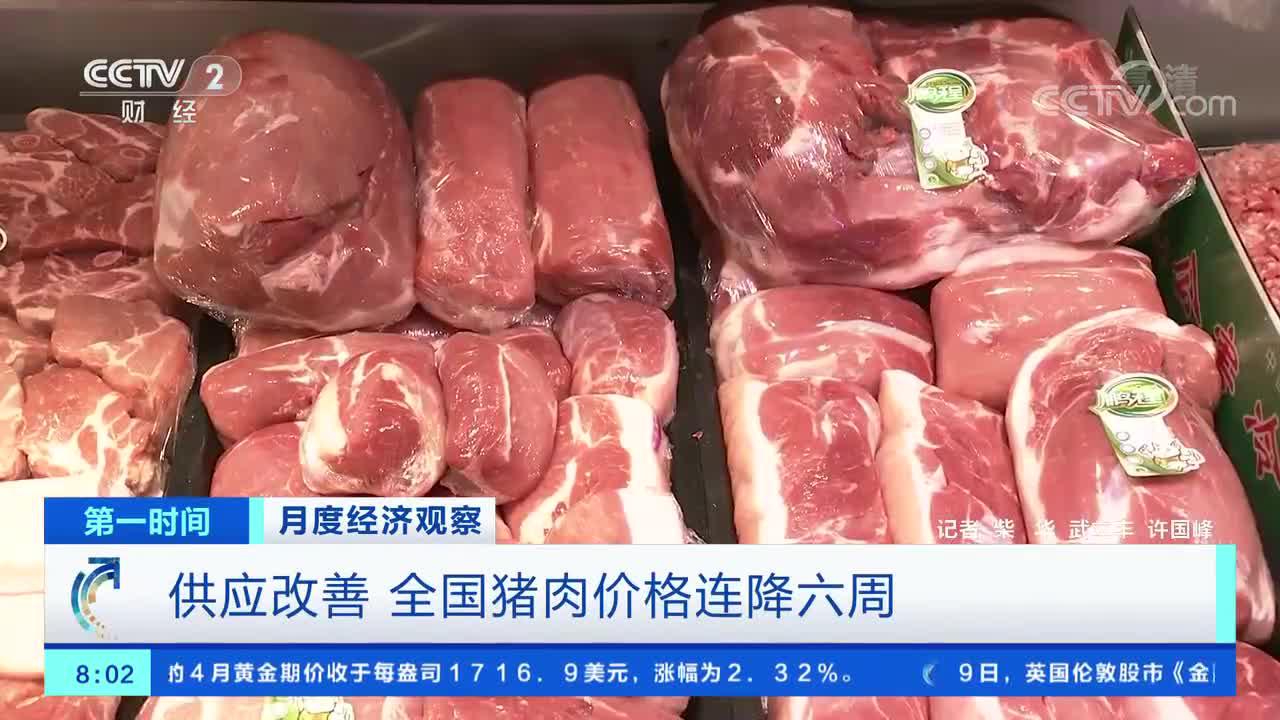 全国猪肉价格连降六周 专家：还会降