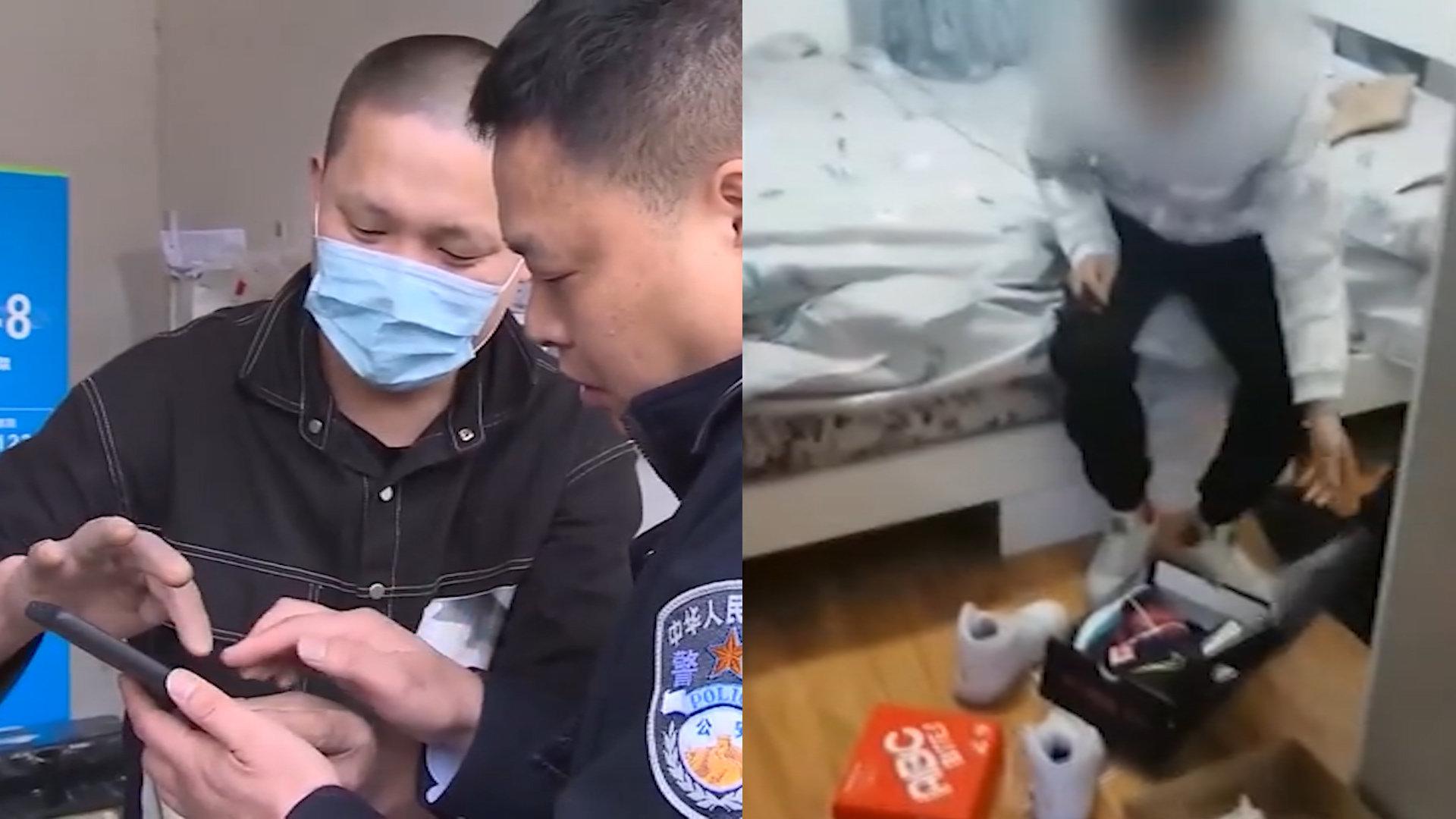 贪心男子捡手机不还，抖机灵盗刷5000疯狂购物，快递点监控全拍下