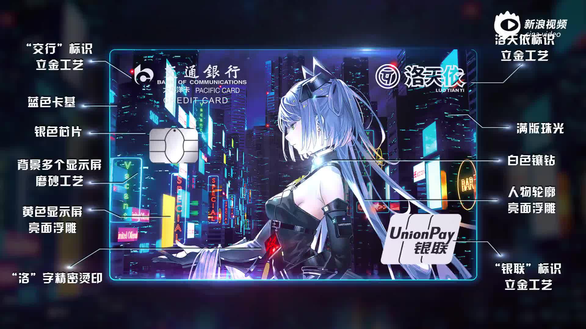 交通银行洛天依主题信用卡"破圈"上市