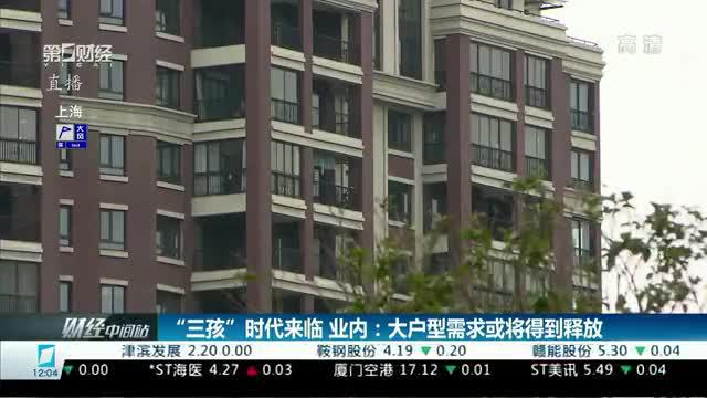 “三孩”时代来临 业内：大户型需求或将得到释放