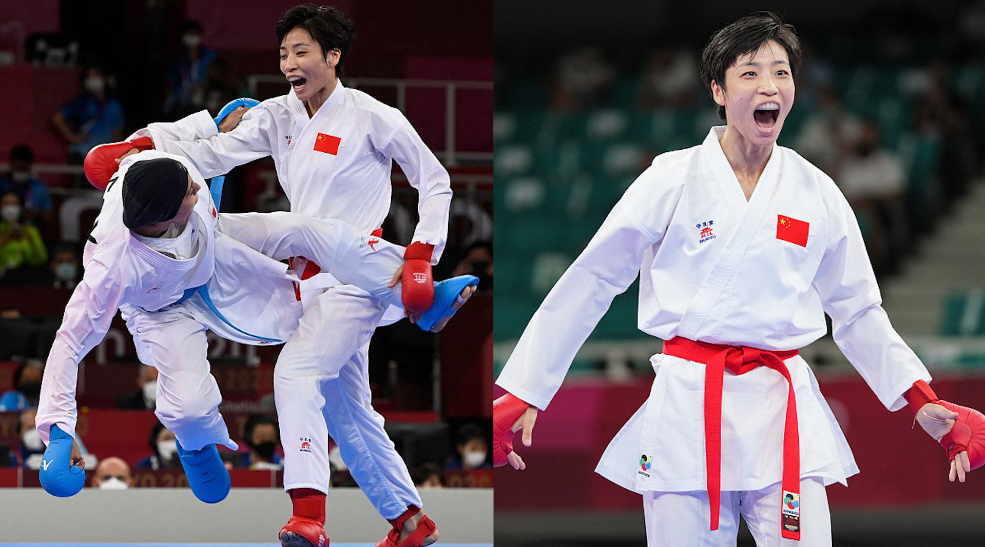 祝贺!尹笑言获空手道女子组手61公斤级银牌