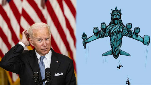 拜登为美军撤离阿富汗唱赞歌：我们正完成史上最难的空运任务哦