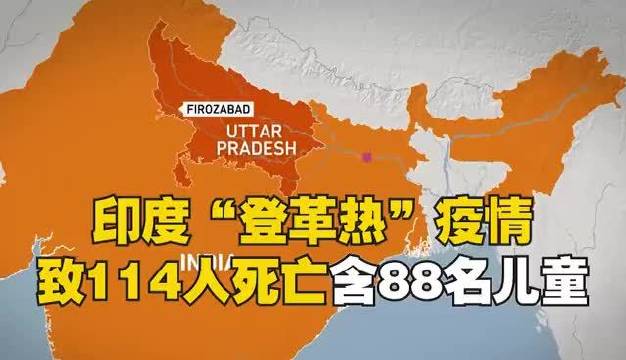 印度"登革热"疫情致114人死亡 含88名儿童