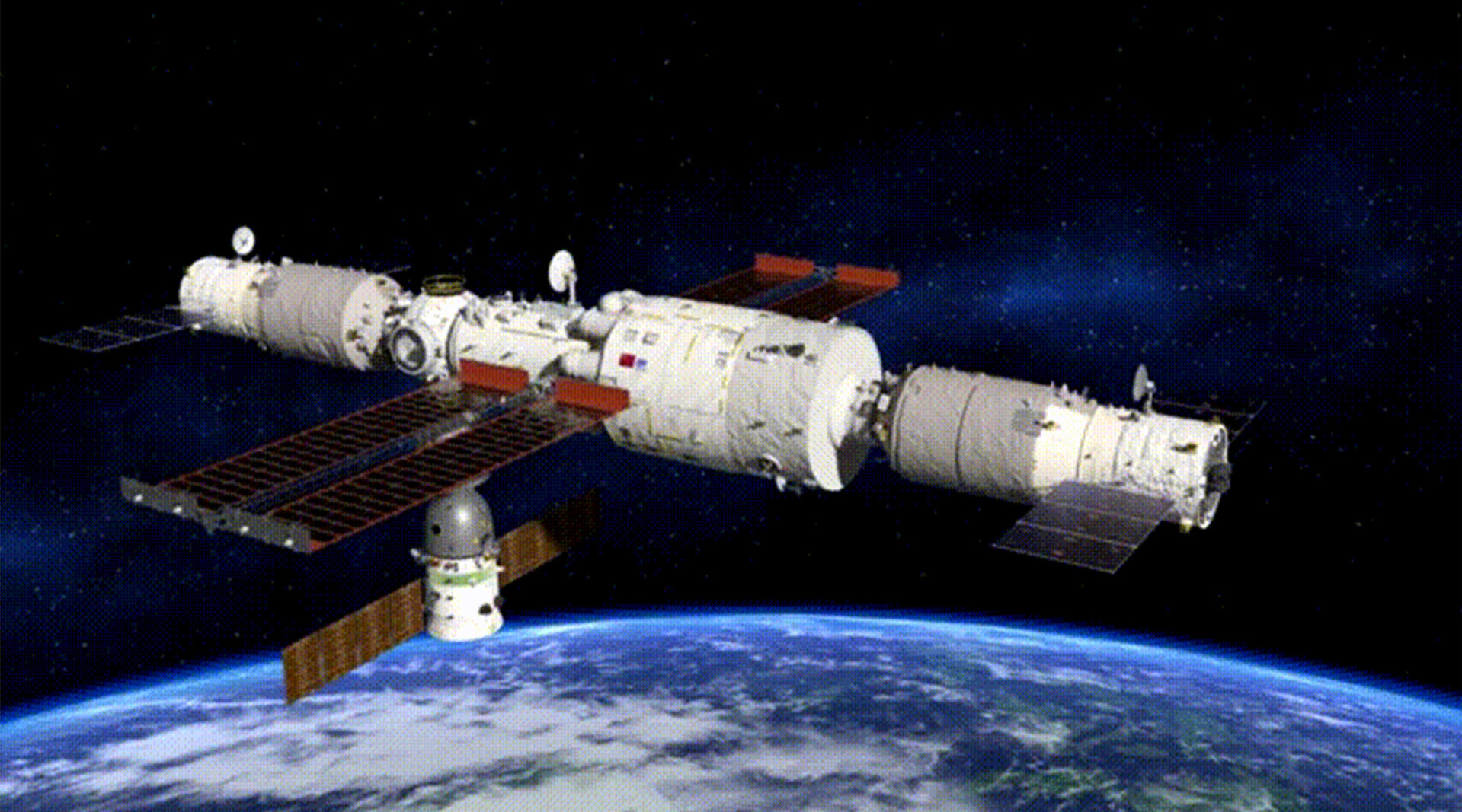 20秒看神十三与空间站完美对接