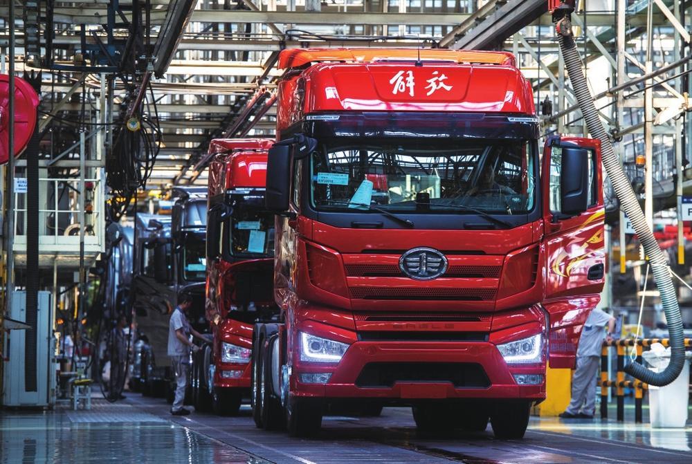 解放汽车生产线