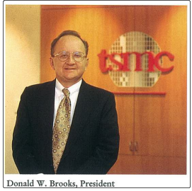 Donald Brooks，1991年加入台积电担任台积电总经理。来源：legacy