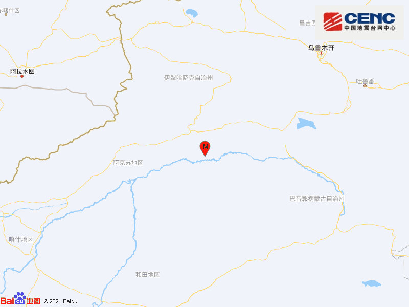 新疆阿克苏地区库车市发生4.1级地震 震源深度18千米