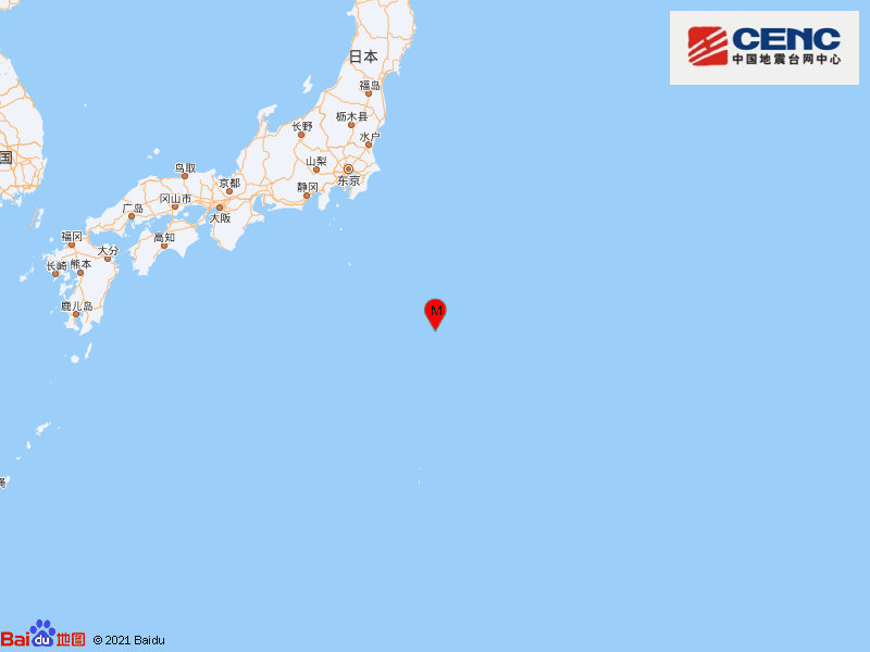 日本本州东南海域发生5.4级地震 震源深度10千米